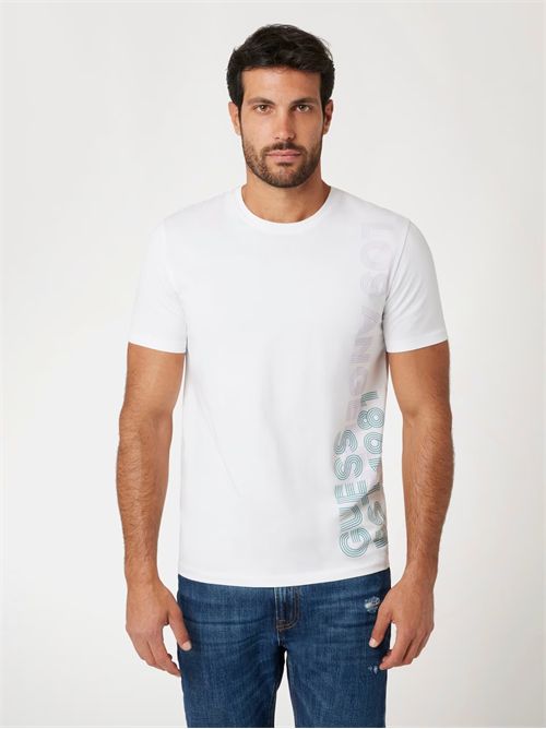 t-shirt uomo bianca GUESS | M4YI34J1314/G011